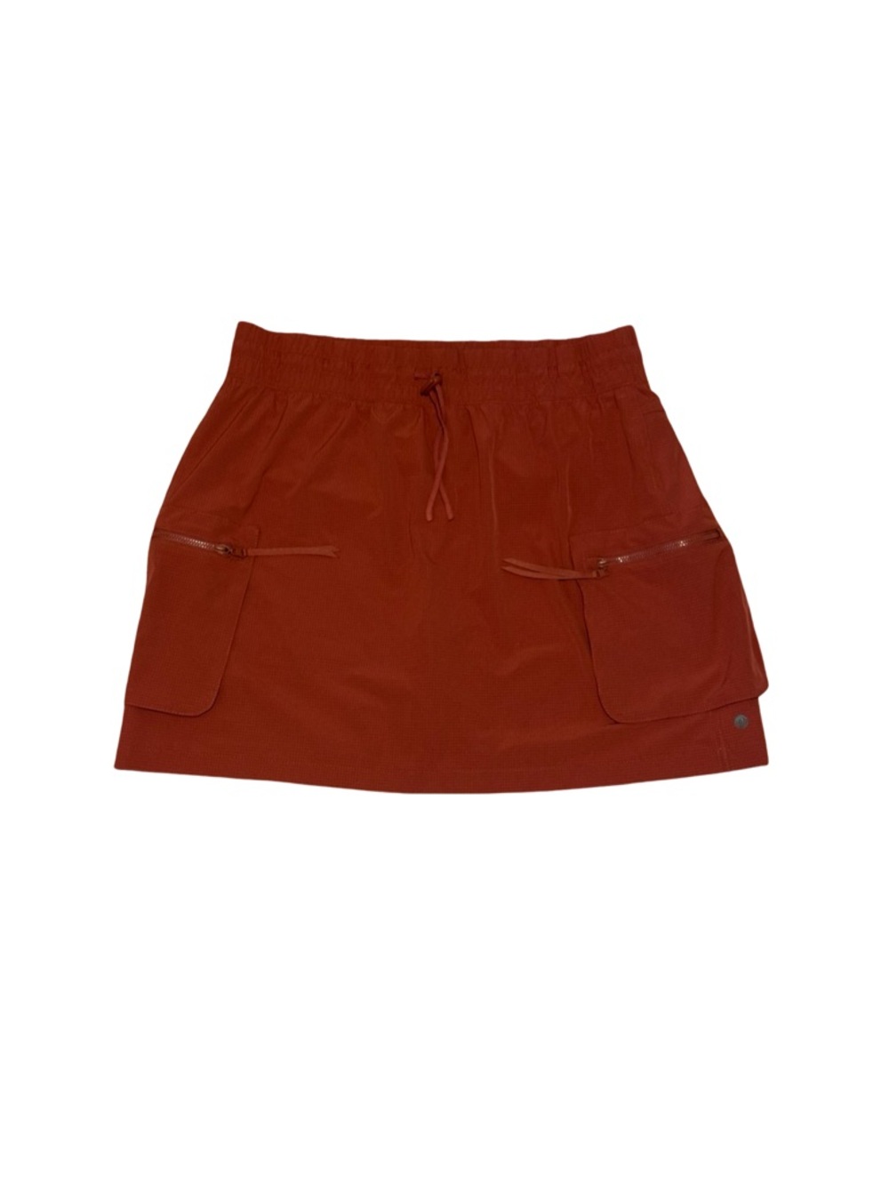 Apana Large Active Skort Cargo Pocket Athletic Skirt Rust Orange